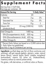 Ultimate Omega -D3 Sport 1480 mg - 60 gélových kapsúl