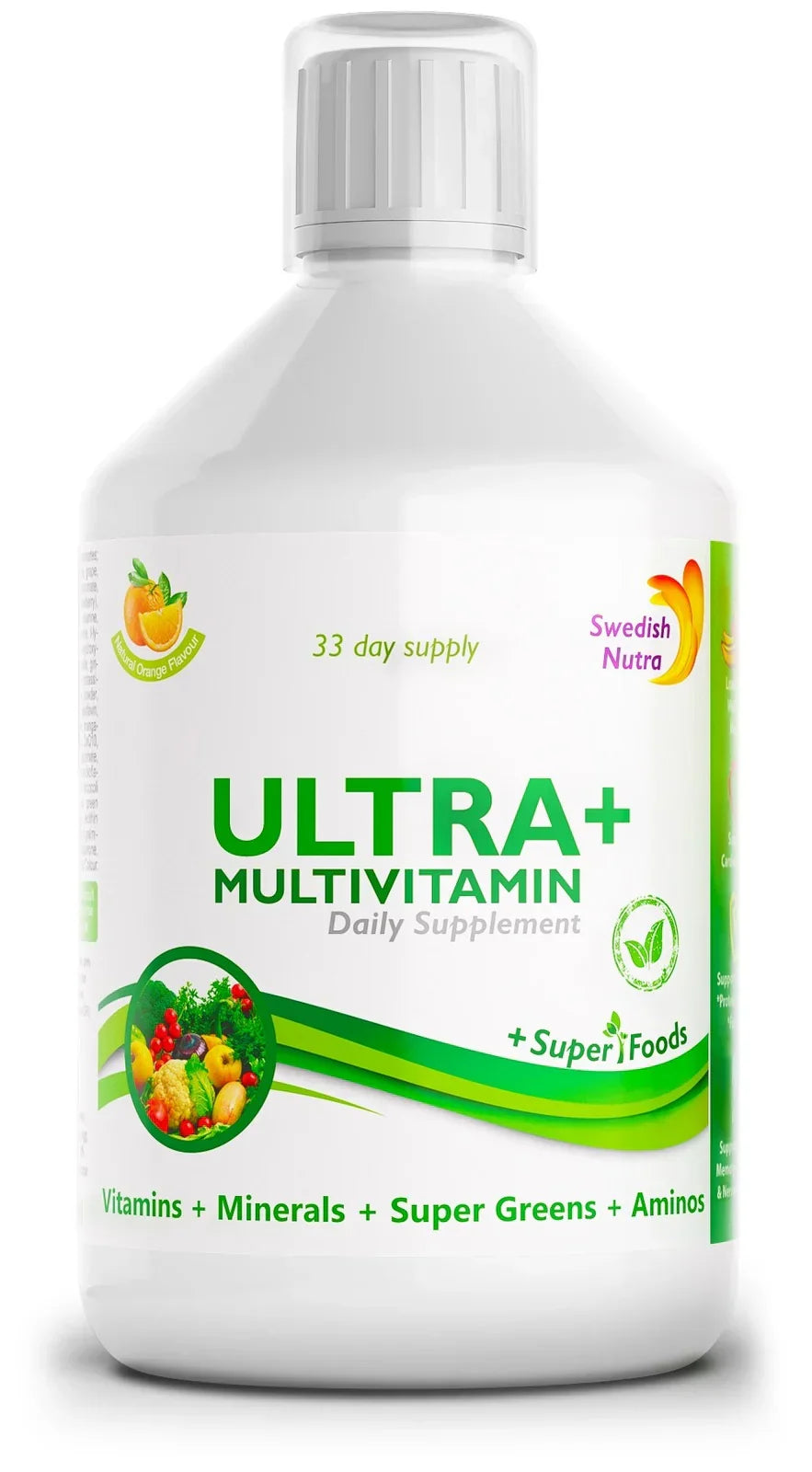 Ultra + - vitamíny + minerály + zelená zmes + kolagén /500 ml /