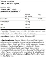 Ultra KLB6 | Riasy, lecitín, b6 a ocot Cider - 100 kapsúl