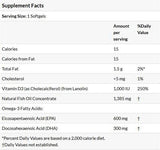Ultra Omega 3-D s vitamínom D-3-180 gélové kapsuly