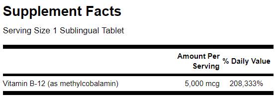 Ultra vitamín B-12 vysoká absorpcia 60 tabliet
