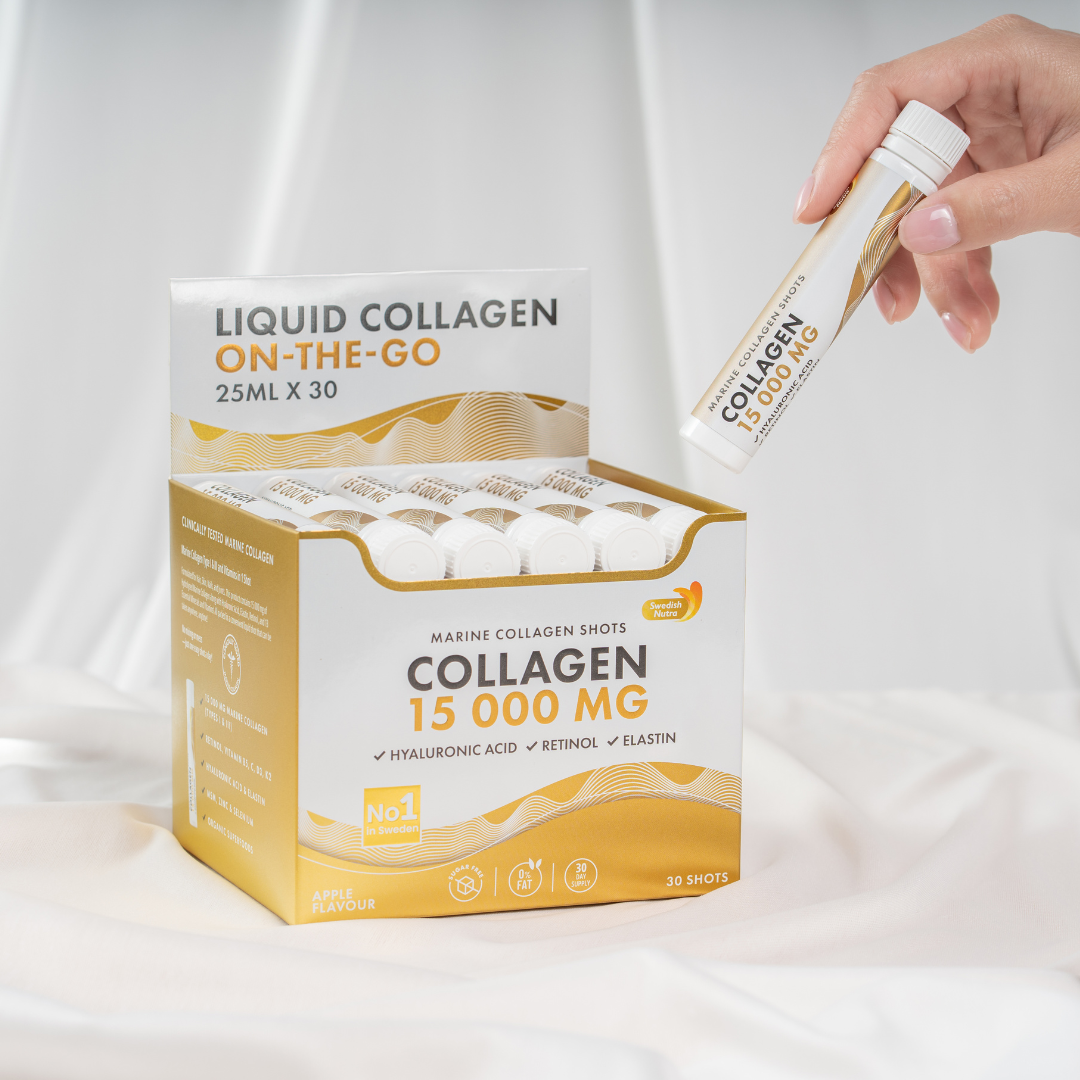 Rybie kolagén 15 000 mg s retinolom, elastínom a kyselinou hyalurónovou - 30 x 25 ml