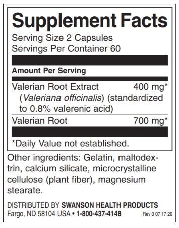 Valeriánsky koreňový extrakt 400 mg - 120 kapsúl