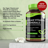 Vegánsky esenciálny multivitamín /120 kapsúl, 120 dní/ <tc>Nutravita</tc>