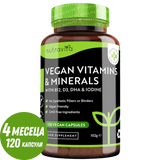Vegánsky esenciálny multivitamín /120 kapsúl, 120 dní/ <tc>Nutravita</tc>