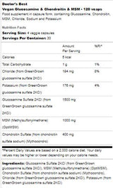 Vegan glukozamín a chondroitin a MSM - 120 kapsúl