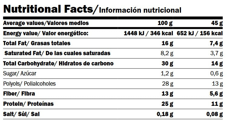 Vegánska proteínová tyčová box/20 x 45 g