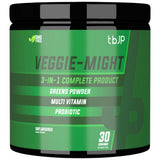 Veggie-Might | 3 v 1 kompletný vzorec ~ Zelení a multi vitamín a probiotiká - 180 gramov