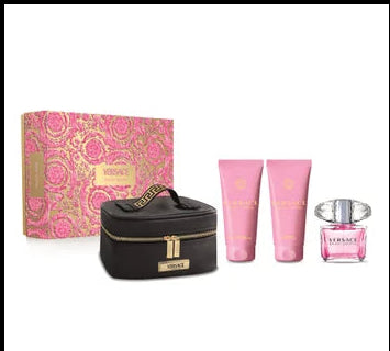<tc>VERSACE</tc> Toaletná voda s rozprašovačom Bright Crystal 90 ml Vianočná sada 4 kusy