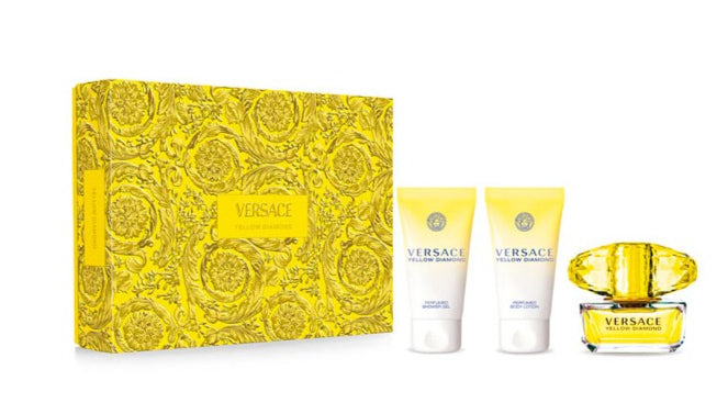 <tc>VERSACE</tc> Žlté diamantové puzdro 3 kusy