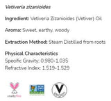 Olej z vetiveru 100% čistá vetiveria zizanioidy - 10 ml
