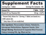 Vitamín B-1 / tiamín / 50 mg. / 100 kariet.
