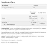 Vitamín B-12 1000 mcg | S kyselinou listovou - 250 sublingválnymi tabletami