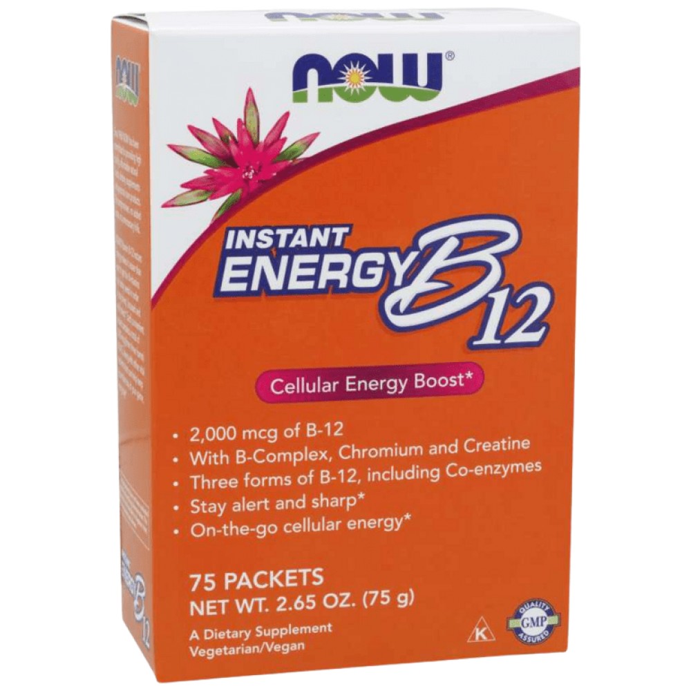 Okamžitá energia vitamínu B -12 - 75 paketov