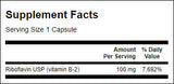 Vitamín B -2 / riboflavín 100 mg - 100 kapsúl