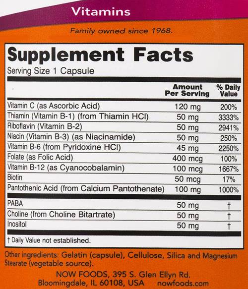 Vitamín B-50 [100 kapsúl, 100 dávok]