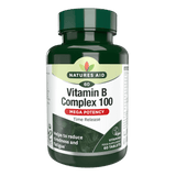 Komplex vitamínu B (komplex vitamínu B 100) 60 tabliet s pomalým uvoľňovaním NaturesAid