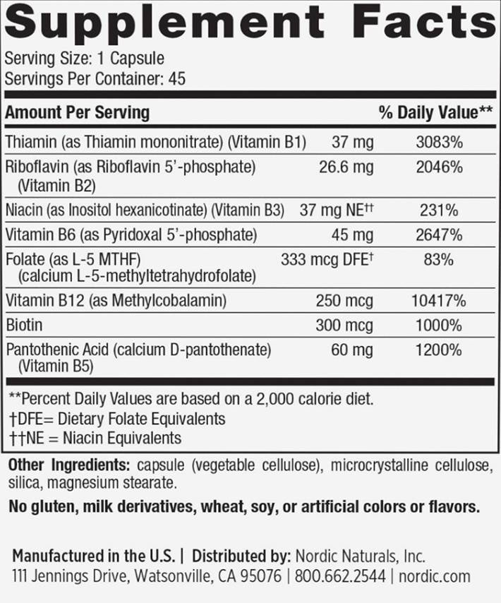 Komplex vitamínu B - 45 kapsúl