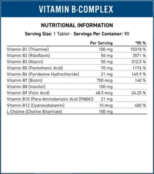 Vitalita vitamínu -B - 90 tabliet