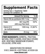 Vitamín B12 1000 metylcobalamín Rýchly rozpustený / 100 kariet - 0