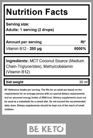 Vitamín B12 v kvapkách ako metylkobalamín - 30 ml