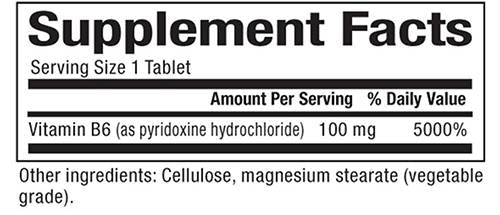 Vitamín B6 100 mg 90 tabliet