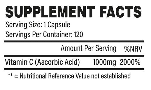 Vitamín C 1000 mg - 120 kapsúl