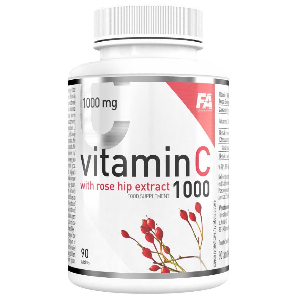 Vitamín C 1000 / s ružovými bokmi a horká oranžová - 90 tabliet