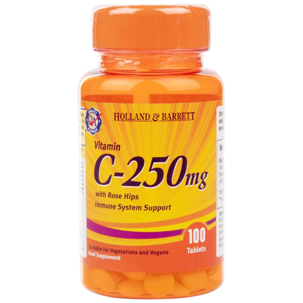 Vitamín C 250 mg | s ružovými bokmi - 100 tabliet