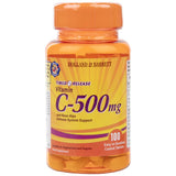 Vitamín C 500 mg / načasované uvoľňovanie s ružovými bokmi a bioflavonoidmi - 100 kaplet
