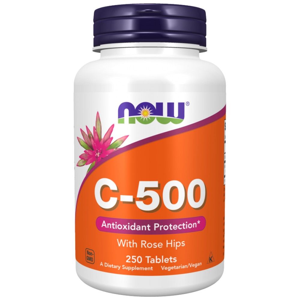 Vitamín C -500 s ružovými bokmi - 250 tabliet