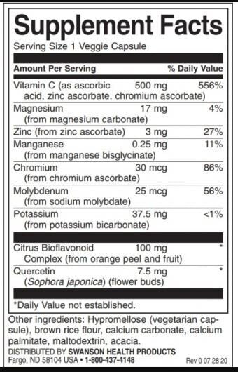 Komplex vitamínu C s bioflavonoidmi - 60 kapsúl