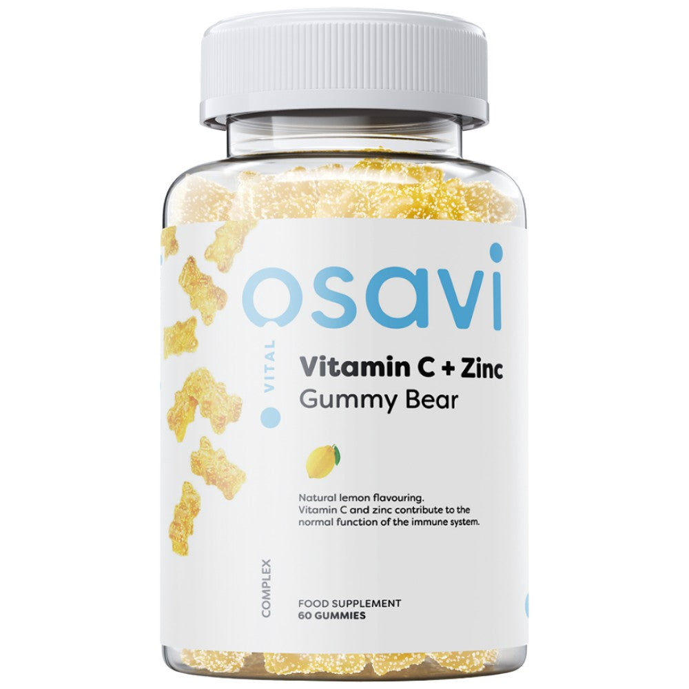 Vitamín C + zinok Gummy Bear - 60 gumových cukroviniek