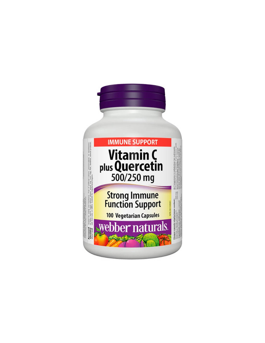 Vitamín C plus kvercetín - vitamín C 500 mg + kvercetín 250 mg, 100 kapsúl