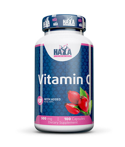 Vitamín C s ružovými bokmi 500 mg / 100 uzáverov.