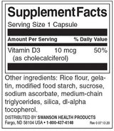 Vitamín D -3 400 IU - 250 kapsúl