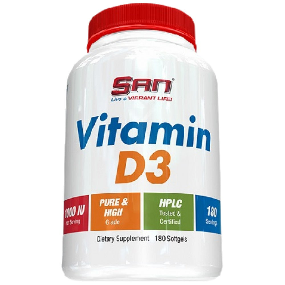 Vitamín D3 1000 IU - 180 gélových kapsúl
