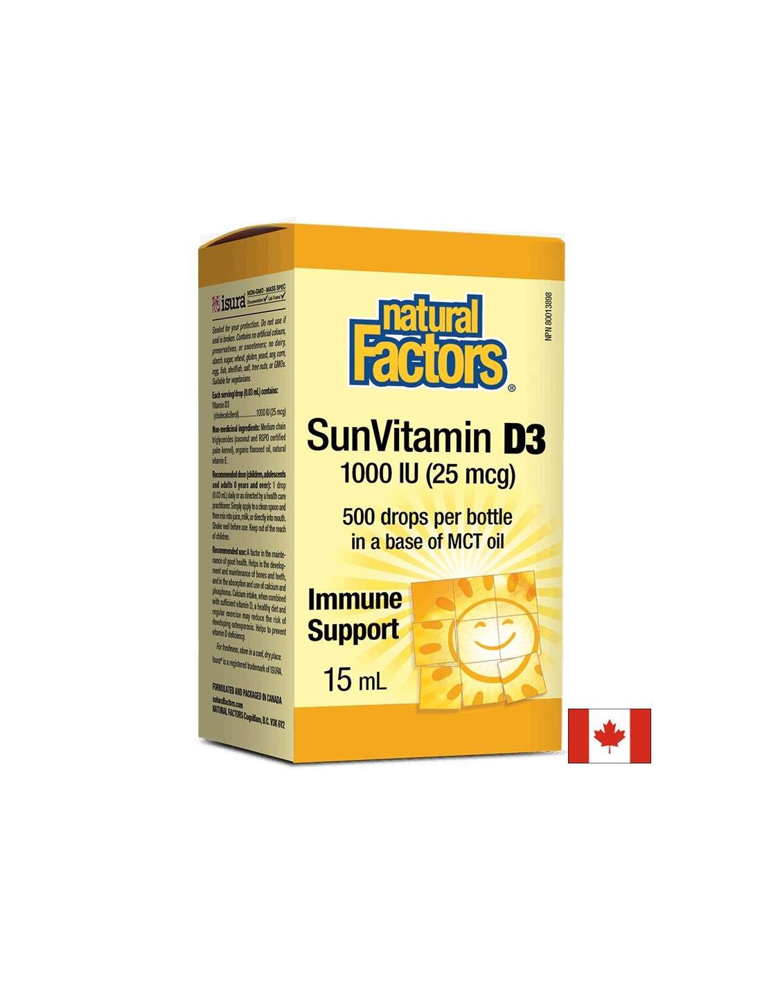 Vitamín D3 1000 IU Drops - 15 ml