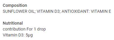 Vitamín D3 kvapalina 200 iu na kvapku - 20 ml