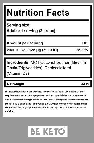 Vitamín D3 v kvapkách - 30 ml