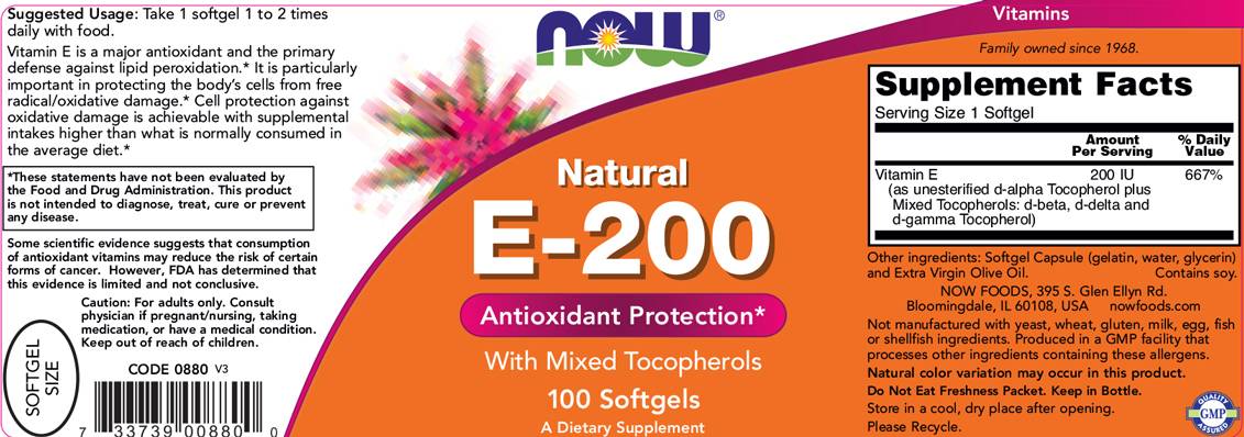 Vitamín E -200 iu MT - 100 gélových kapsúl