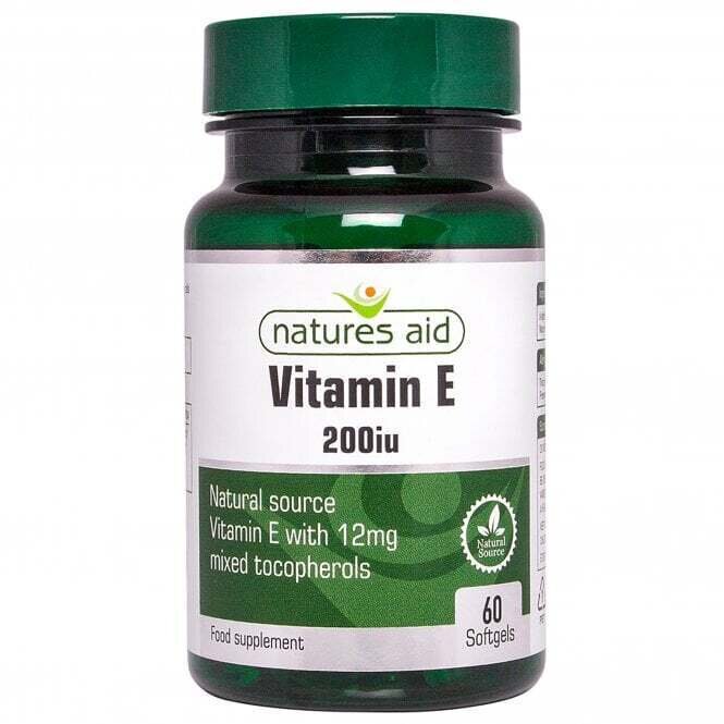 Vitamín E (vitamín E) 200iU 60 kapsúl Naturesaid