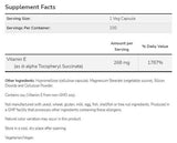 Vitamín E-400 D-Alpha Tocopheryl | Vegetariánske suché - 100 kapsúl