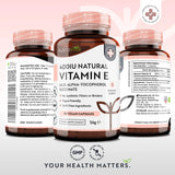 Prírodný vitamín E 400IU 90 Vcaps