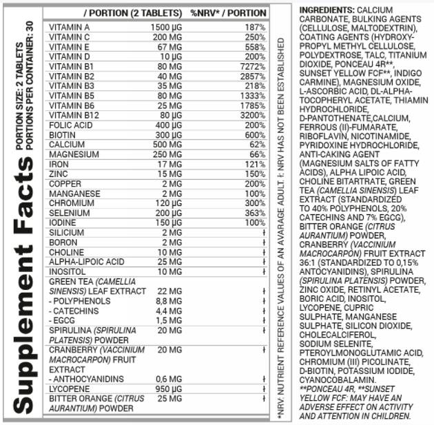 Ženy vitamínov Venované ženám - 60 tabliet