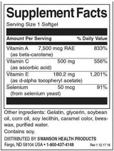 Vitamíny A, C, E a Selén - 60 gélových kapsúl