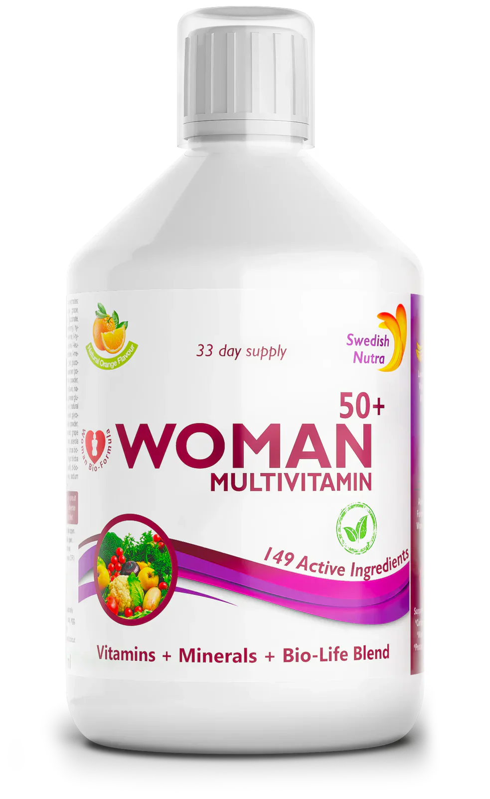 Ženy 50+ multivitamíny pre ženy s kolagénom 1497 mg - 149 účinných látok /500 ml /