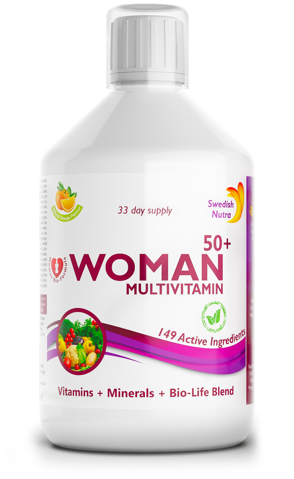 Ženy 50+ multivitamíny pre ženy s kolagénom 1497 mg - 149 účinných látok /500 ml /