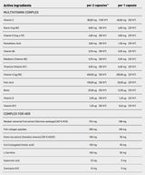 Multivitamín žien s peptidmi kolagénu rýb, kyselinou hyalurónovou, COQ10, L -karnitínom, CLA a zeleným čajom - 90 kapsúl