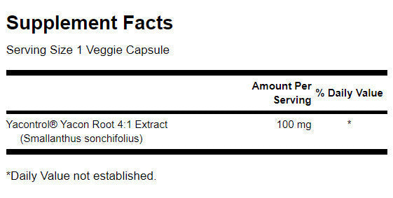 YaControl Yacon Root Extract 4: 1 100 mg - 90 kapsúl